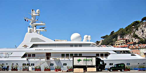 Livraison d'oeuvres d'art sur un yacht à Nice
