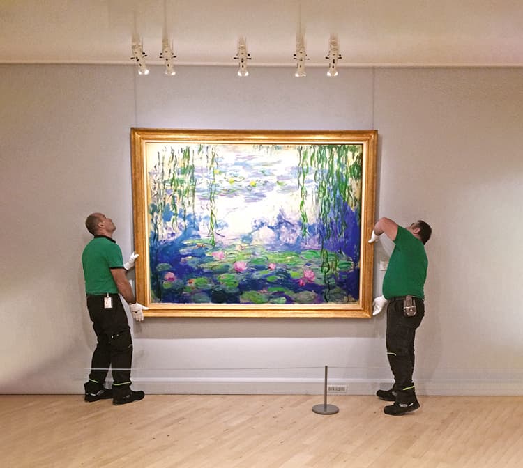 Accrochage Claude Monet par Bovis Fine Art