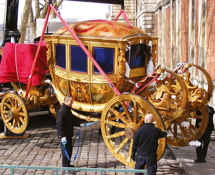 Transport exposition carrosse par Bovis Fine Art