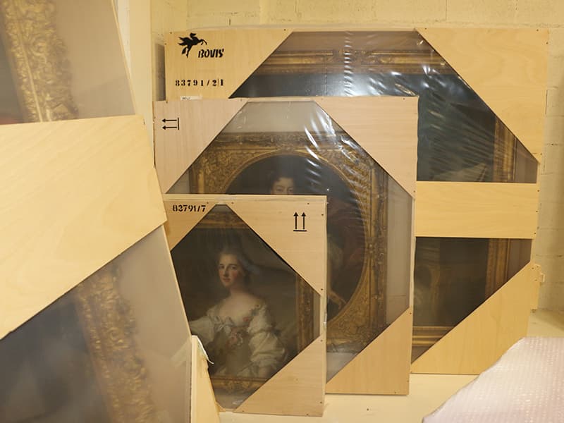 Caisserie réutilisable pour l'emballage d'œuvres d'art par Bovis Fine Art