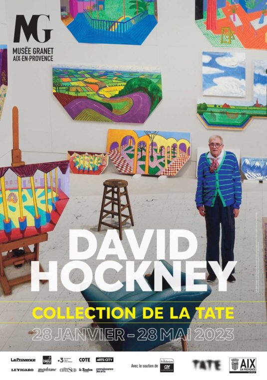 Affiche de l'exposition David Hockney à Aix en Provence