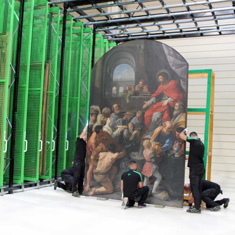 Artworks warehousing and restoration in Bovis Fine Art facilities