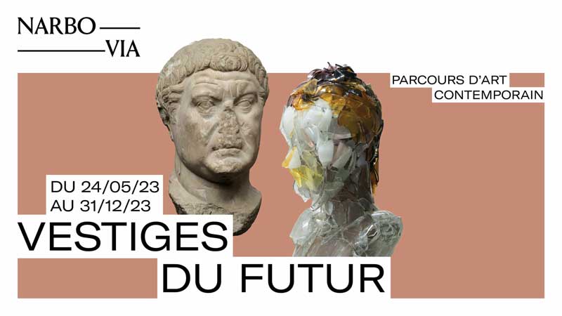 Affiche de l'exposition "Vestiges du futur" au musée Narbo Via de Narbonne