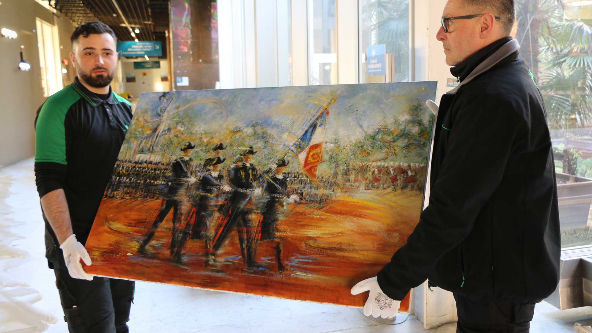 Déménagement des collections d’art l’École Polytechnique à Paris