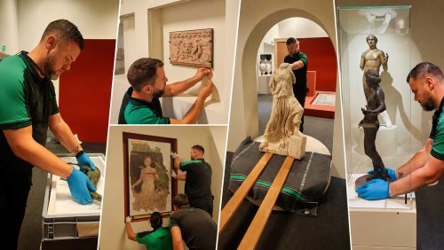 Transport d’œuvres d’art à Nîmes pour une exposition au Musée de la Romanité
